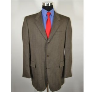 Kenneth Cole 43L Sport Coat Blazer Suit Jacket Bro